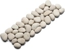 CNK Tile White Pebble Tile Border - 4" x 12" Unpolished Natural River Stone for Bathroom Kitchen Pool & Outdoor - Eco-Friendly Rustic Design Easy Installation - Walls Floors & Backsplashes - Pack of 1