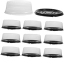 8 Inches Portable Cake Box with Lid Reusable Plastic Cake Containers for Birthday