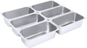 DYNAMI 6 Pack 1/3 Size x 4 Inch Deep Steam Table Pans,Commercial Stainless Steel Hotel Pans, Catering Food Pans for Food Warmer, Buffet Server, Restaurants and Catering Supplies
