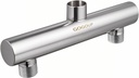 Dual Shower Head Manifold, G 1/2" Double Outlet Stainless Steel Multiple Diverter Water Supply Connection for Bidet Sprayer Fix Showerhead & Handheld Shower Polished