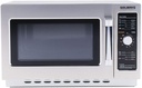 Solwave 1000W Stackable Commercial Microwave with Large 1.2 cu. ft. Interior and Dial Controls - 120V