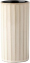 Retro ceramic chopstick holder, household relief water draining storage cylinder - relief vertical stripes