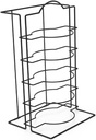 GLEAVI Vertical Plate Stand Wall-mounted Storage Rack Dish Display Stand Kitchen Utensil Display