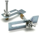 Undermount Sink Clips 100 Pack Kitchen Bathroom Under Counter Ceramic Washbasin Clamps Bracket
