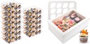 Bundle of 30 Pack Cupcake Containers and 6 Pack Cupcake Boxes for 360 Cupcakes