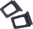 Xadnitu 30 Pieces Plastic Window Screen Pull Tabs, Screens Lift Hollow Tabs Installed in Flat Spline Channel for Screen Frame Replacement, Black