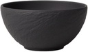 Villeroy & Boch Manufacture Rock, Modern Bowl for Finger Food and Dips, Premium Porcelain, Dishwasher Safe, Black