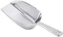 Cabilock Aluminium Alloy Ice Scoop Multi-functional Ice Cube Shovel for Flour Grain Sturdy Kitchen Utensil Ergonomic Handle for Home Use