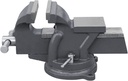 KAKA INDUSTRIAL Bench Vises 4 Inch Jaw Width, 4 Inch Jaw Opening Homeowner's Vise, Swivel Base Heavy Duty, for Drilling, Pipe Cutting, Woodworking HPS-100