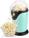 Hot Air Popcorn Maker, 16-Cup Electric Pop Corn Popper machine with Measuring Cup & Butter Melter, Fast Popping & Oil-Free, BPA-Free kitchen appliances for Home Movie Nights & Parties - Blue