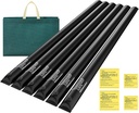 8.5 Ft Pool Water Bags, Upgraded 0.8mm Thicker Winter Water Tube (Double Layer 1.6mm), Pool Cover Weights for Pool Covers, 6 Pack, Black