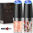 Blenders and Food Processor&Gravity Electric Salt and Pepper Grinder Set Automatic Shakers Mill