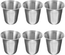 PRETYZOOM 6pcs Chalice Goblet Communion Cup Metal Altar Cup Stainless Steel Goblet Wine Chalice Baptism Offering Shot Glasses Witchcraft Drinking Vessel Silver