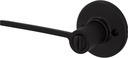 Kwikset Ladera Matte Black Keyed Entry Lever 2-3/4 in.