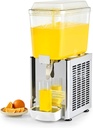 CO-Z Commercial Beverage Dispenser, 1 Tank 18 L / 4.8 gal. Refrigerated Juice Dispenser, Stainless Steel Iced Beverage Dispenser with 36-54°F Range, Drink Dispenser for Restaurant Buffet Bar
