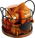 OUNONA Espresso Capsule Holder Coffee Station Organizer Metal Wire Basket Storage Stand