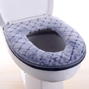 Toilet Seat Cushion - Soft, Thicker, Warmer Washable Covers with Zipper - Home Reusable (Gray)