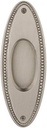 Nostalgic Warehouse Beaded Flush Pull, Satin Nickel,701403