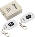 eMylo RF Relay Switch Smart Wireless Remote Control Module 433Mhz Relay Receiver with Two Transmitters DC 12V Two-Channels for Light Garage Door, Electric Curtains, Locks, Water Pump