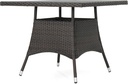 Christopher Knight Home Corsica PE Square Dining Table, Multibrown