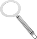 VOSAREA Stainless Steel Handle Grilling Ring Brulee Ring Special-shaped Cup Milk Tea Cup Rim Covers for Dessert Shops