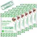 300 Count Orthodontic Flossers for Braces with Floss Dispenser, Brace Flossers for Kids Teeth & Adults, Dental Floss for Braces, Dental Floss Picks, 50 Count Bag (Pack of 6)