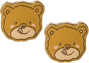 Cabilock 2pcs Cookie Jar Bear Candy Box Small Cookie Storage Tin Decorative Lids for Parties and Gifts