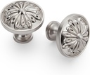 Round Drawer Knobs and Pulls - 10 Pack / 1.22 Inch, Cabinet Knobs Brushed Nickel, Urban Drawer Knobs for Office Cabinets, Bathroom Cabinet Knob, Home Decorative Hardwares