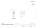 Small Parts Steel Hex Nut, Plain Finish, Class 10, DIN 934, Metric, M12-1.75 Thread Size, 19 mm Width Across Flats, 10 mm Thick (Pack of 25)
