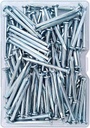 110pcs 1-1/2inches Wall Nails,Galvanized Hardware Nails,Good Hardness Wall Nails for Hanging Pictures