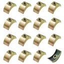 16 PCS Half Moon Nuts Spacer Bronze Nuts Spacer,Nut Connector,Frame Spacers,M6 Half Moon Nuts Washer Spacer Furniture Hardware Accessories for Furniture Wardrobe Bed Frame Connect