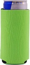 Blank 8.4 oz. Neoprene Collapsible Mini Slim Coolie (1, Bright Green)
