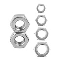 QISHENG 100 PCS #8-32 Stainless Steel SAE Hex Nuts,Stainless Steel 18-8 A2(304) Nut,Home Nut