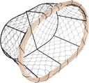 PRETYZOOM Wire Kitchen Basket Bread Baking Proofing Snack Organizing Fruit Vegetable Storage 30cm Rustic Home Decor
