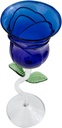 Cabilock Rose Flower Shaped Goblet Glass Elegant Cocktail Glass for Weddings Parties and Banquets Wine Cup Unique Decorative Drinkware for Engagements and Gatherings