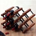 Wooden Wine Rack with 10 Bottles for Wine Cellar