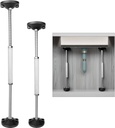 2 Pcs Undermount Sink Brackets, Heavy Duty Adjustable Support Pole, 18.5"-25.6" Adjustable, Non-Slip & Corrosion-Resistant, Undermount Sink Support for Kitchen & Bathroom
