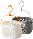 Zerodeko 2pcs Wall Hanging Storage Basket Kitchen Baskets Lid Garlic Ginger Organizer