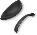 khtumeware 10 Pack 4" Drawer Pulls Matte Black Cabinet Cup Pulls Kitchen Hardware Cabinet Handles Drawer Handles Knobs 4 inch Hole Center