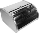 Metal Bread Storage Box Kitchen Countertop Bread Organizer Easy-clean Surface Compact Design for Countertop Space