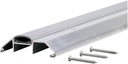 M-D Building Products 08003 3-3/4 in. x 1-1/8 in. x 32 in. Silver Aluminum and Vinyl Heavy-Duty High-Profile Threshold