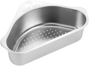 CHILDWEET Stainless Sink Drain Rack Strainer Storage Basket Kitchen Decor Countertop Accessory