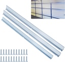 1 Set of 9FT Garage Door Strut Support Brace,9' Reinforcement Steel Hurricane Strut Beams,Heavy Duty,20# Thick Steel,Screws Included
