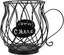 Cabilock 1pc Iron Fruit Basket Organizer Coffee Holder for Small Wire Basket Storage